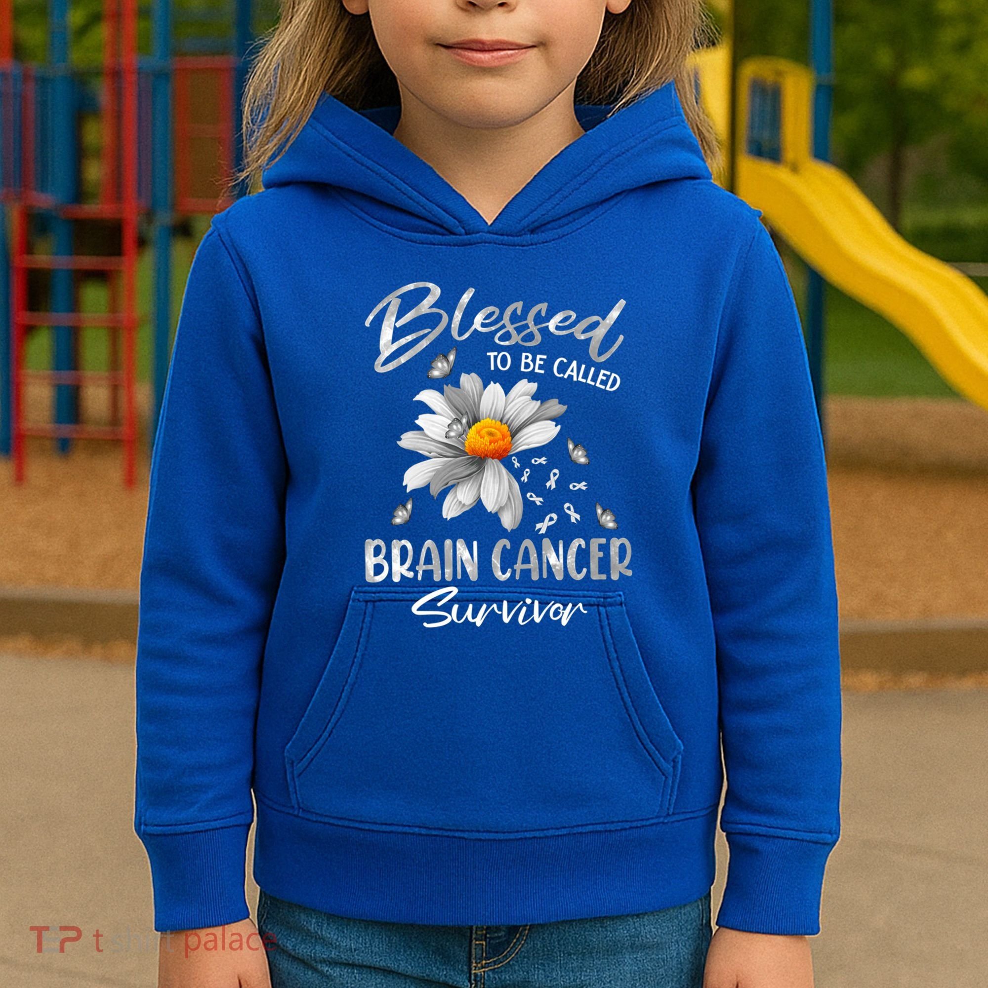 Blessed To Be Called Brain Cancer Survivor Gift Kids Hoodie