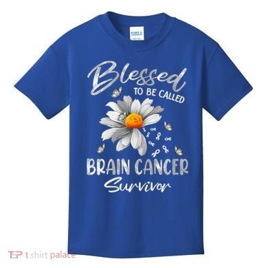 Blessed To Be Called Brain Cancer Survivor Gift Kids T-Shirt