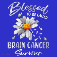 Blessed To Be Called Brain Cancer Survivor Gift Kids T-Shirt thumb 4