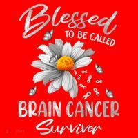 Blessed To Be Called Brain Cancer Survivor Gift Santa Hat thumb 1