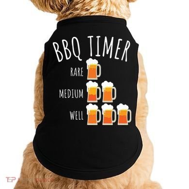 BBQ Timer Beer Drinking Funny Grilling Doggie Tank