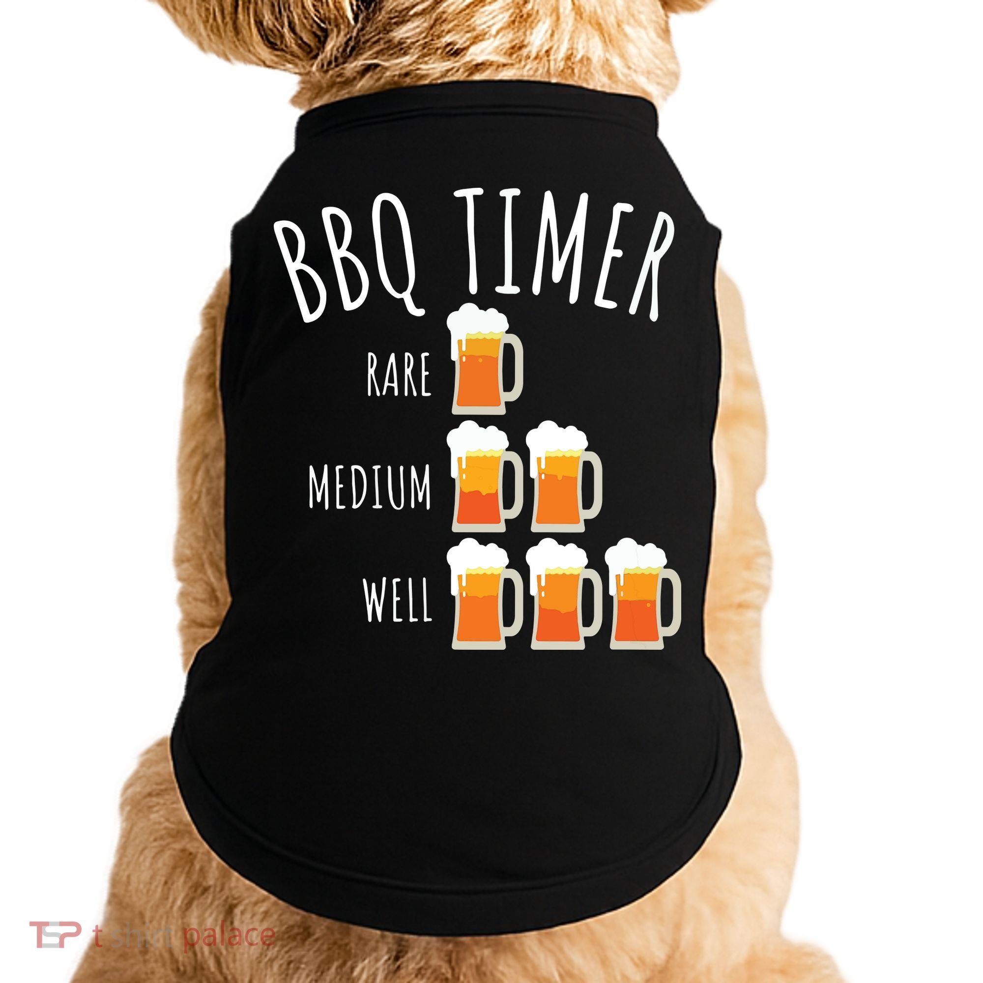 BBQ Timer Beer Drinking Funny Grilling Doggie Tank