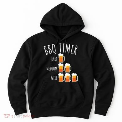 BBQ Timer Beer Drinking Funny Grilling Hoodie
