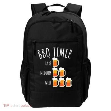BBQ Timer Beer Drinking Funny Grilling Backpack