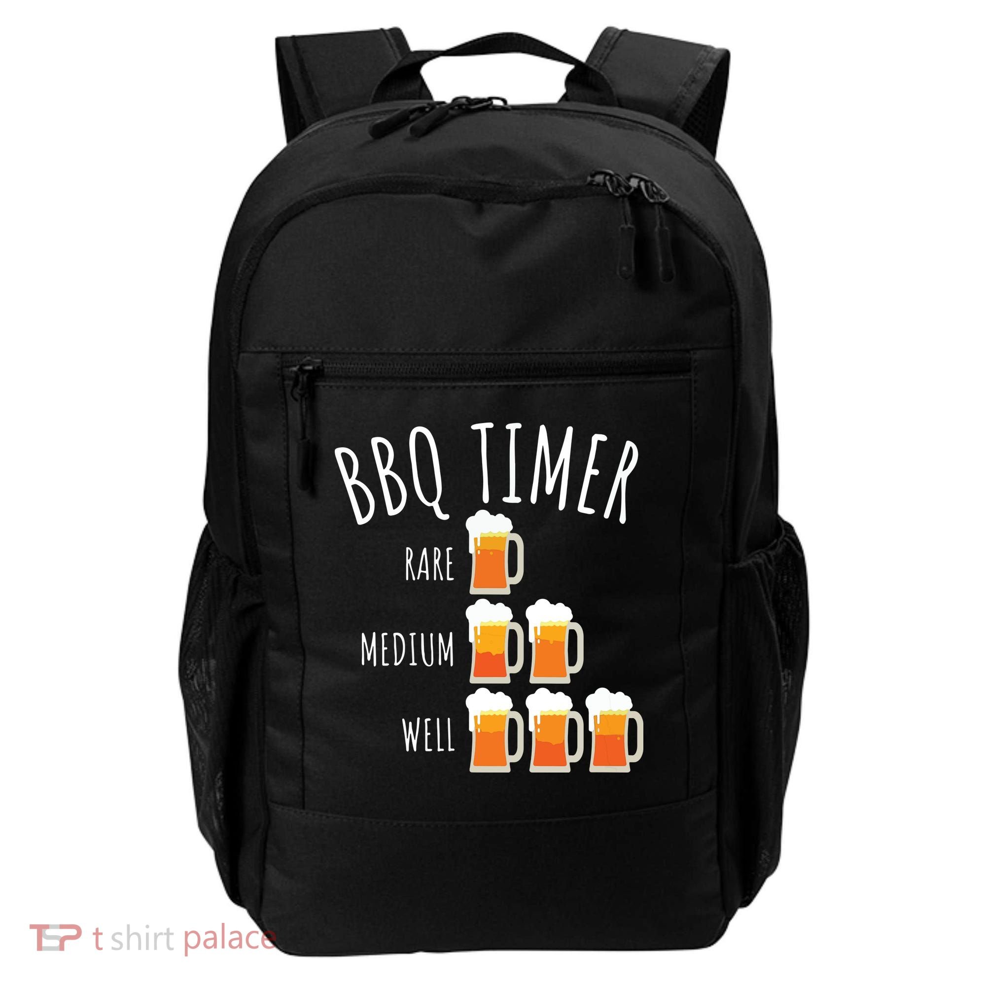 BBQ Timer Beer Drinking Funny Grilling Backpack