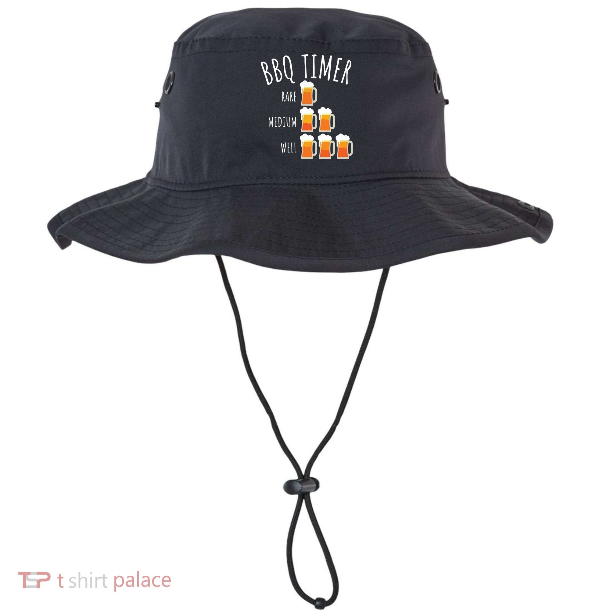 BBQ Timer Beer Drinking Funny Grilling Bucket Hat