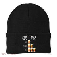 BBQ Timer Beer Drinking Funny Grilling Beanie thumb 0
