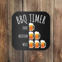 BBQ Timer Beer Drinking Funny Grilling Coaster thumb 0