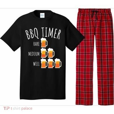 BBQ Timer Beer Drinking Funny Grilling Pajama Set