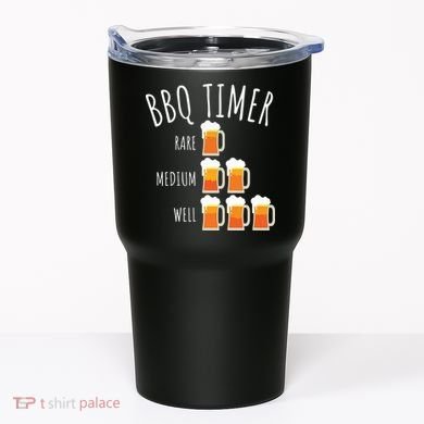 BBQ Timer Beer Drinking Funny Grilling Tumbler