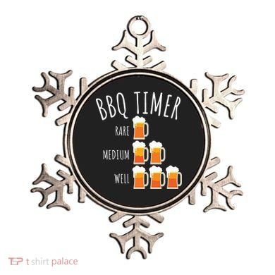 BBQ Timer Beer Drinking Funny Grilling Ornament