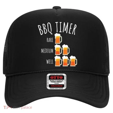 BBQ Timer Beer Drinking Funny Grilling Hat