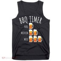 BBQ Timer Beer Drinking Funny Grilling Tank Top thumb 0