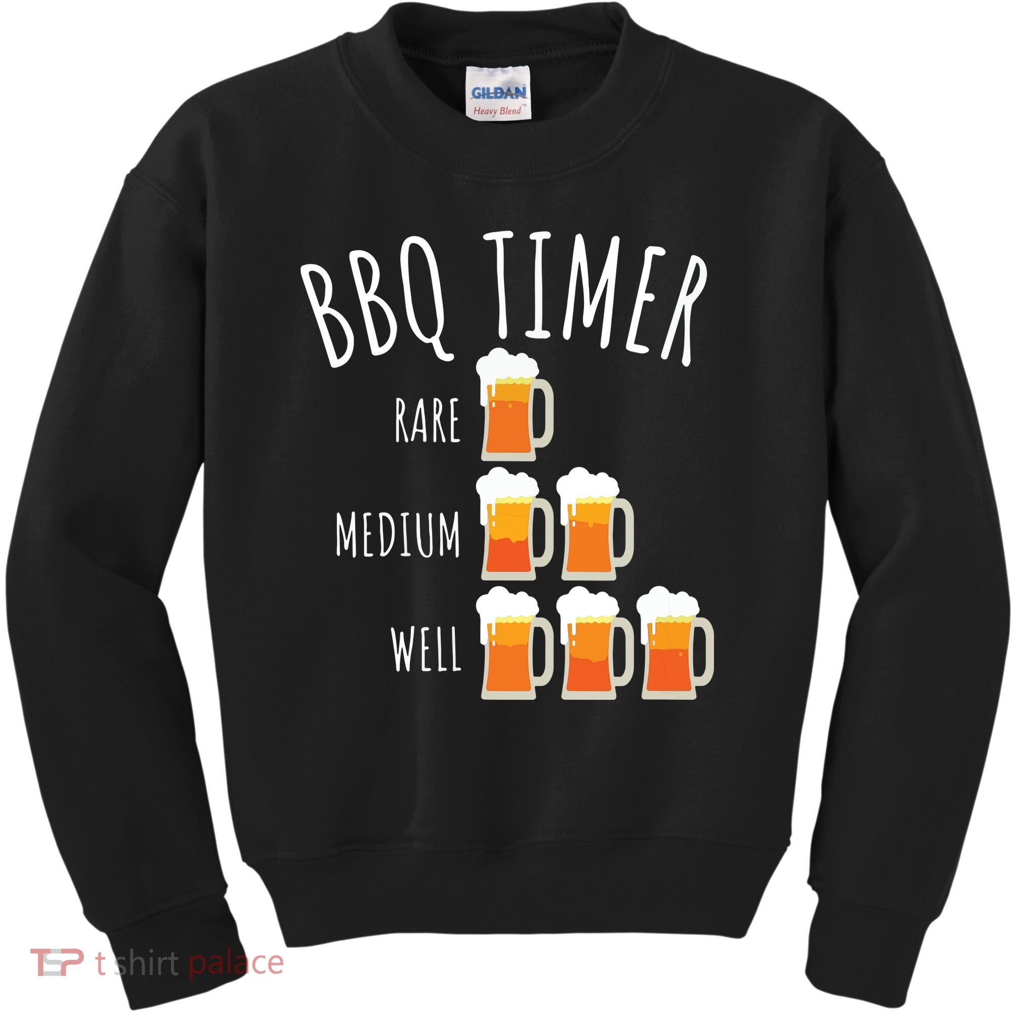 BBQ Timer Beer Drinking Funny Grilling Kids Sweatshirt