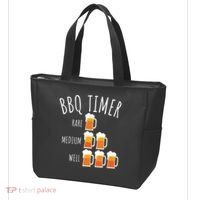 BBQ Timer Beer Drinking Funny Grilling Tote Bag thumb 3