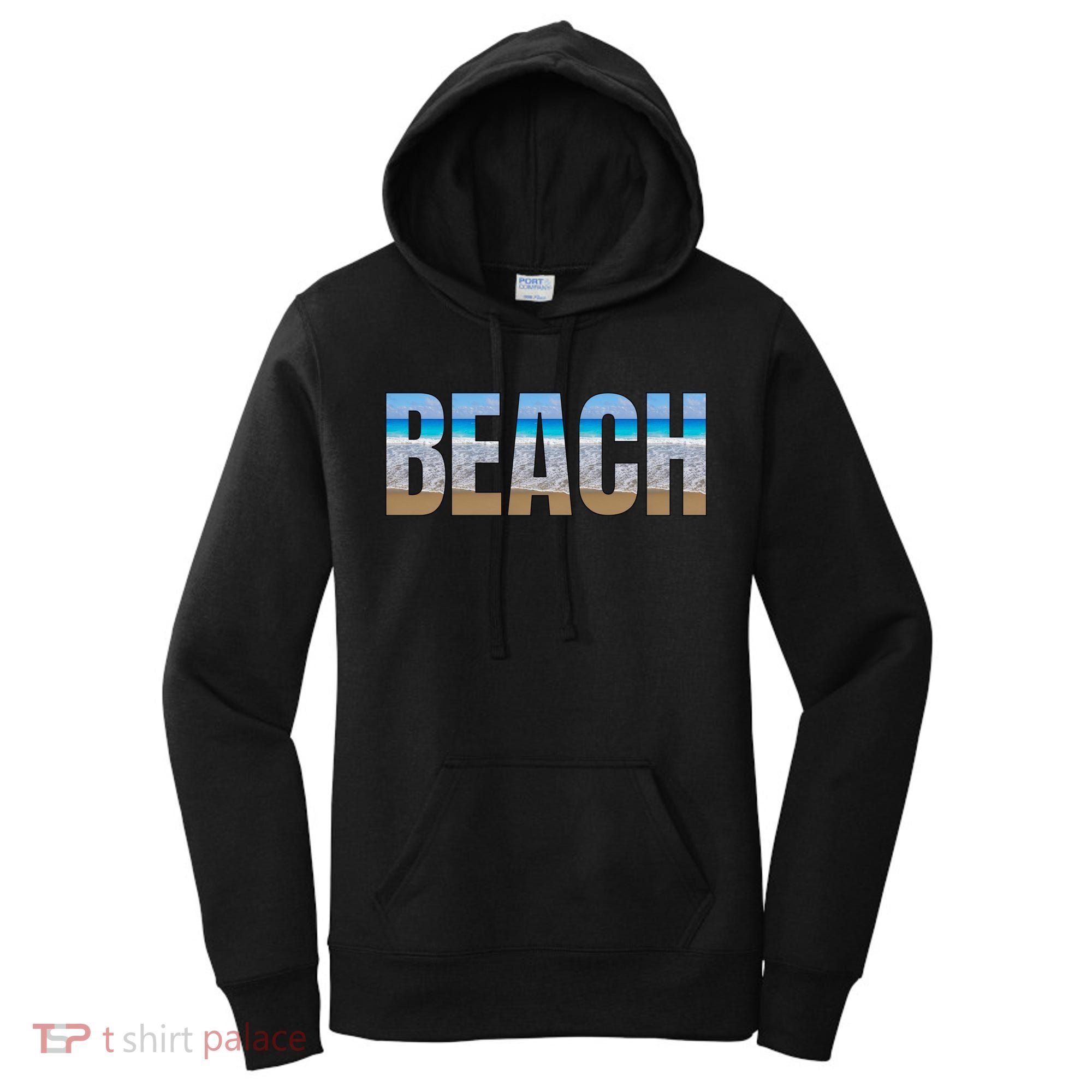 Beach The Beach Is My Happy Place Life Is Better At Beach Great Gift Women's Hoodie