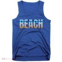 Beach The Beach Is My Happy Place Life Is Better At Beach Great Gift Tank Top thumb 0