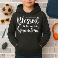 Blessed To Be Called Grandma Kids Hoodie thumb 2