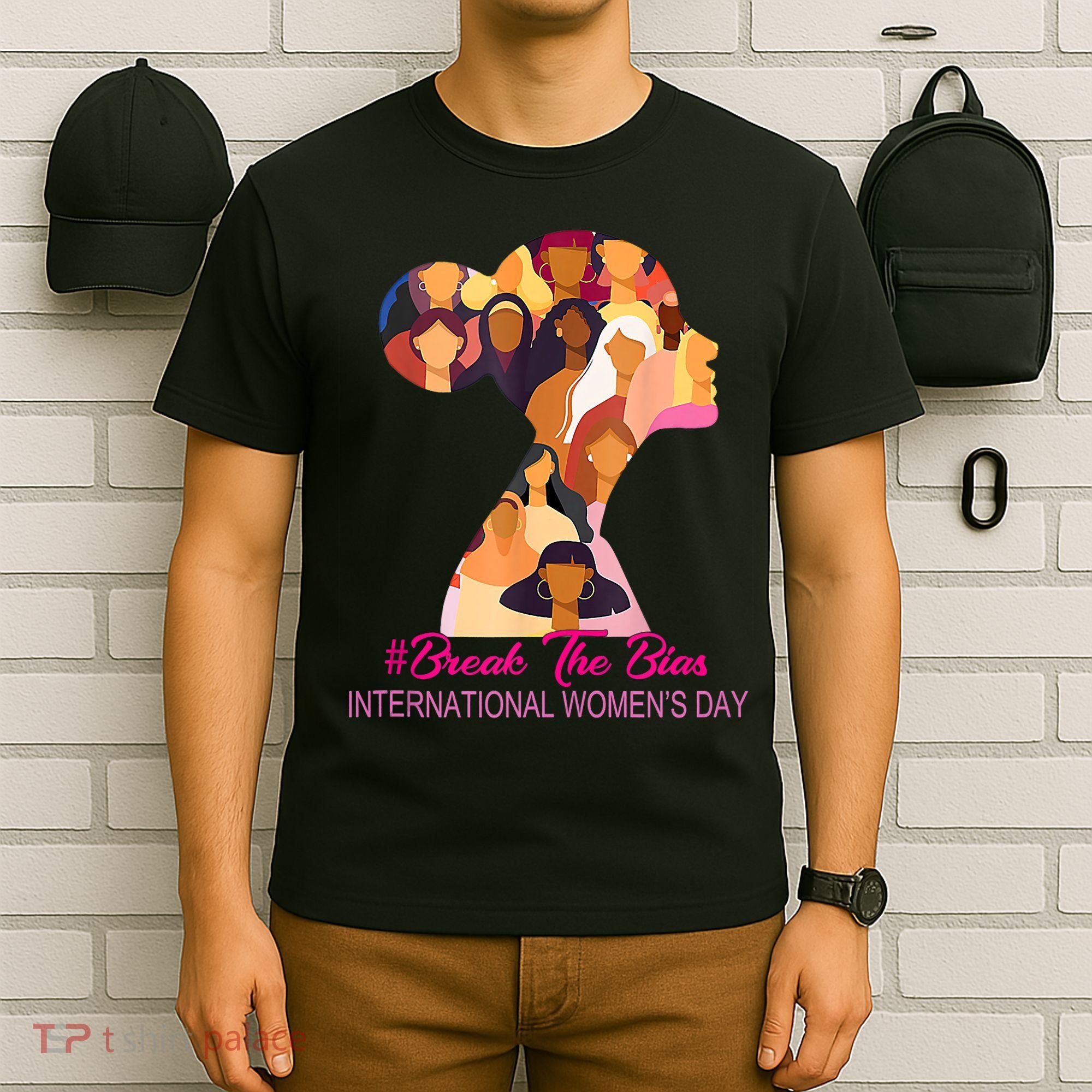 Break The Bias International Womens Day 8th March Womens Day T-Shirt