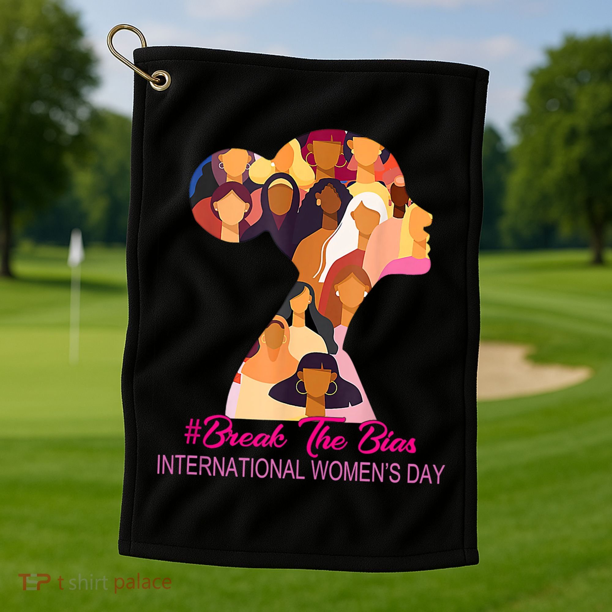 Break The Bias International Womens Day 8th March Womens Day Golf Towel