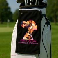 Break The Bias International Womens Day 8th March Womens Day Golf Towel thumb 2