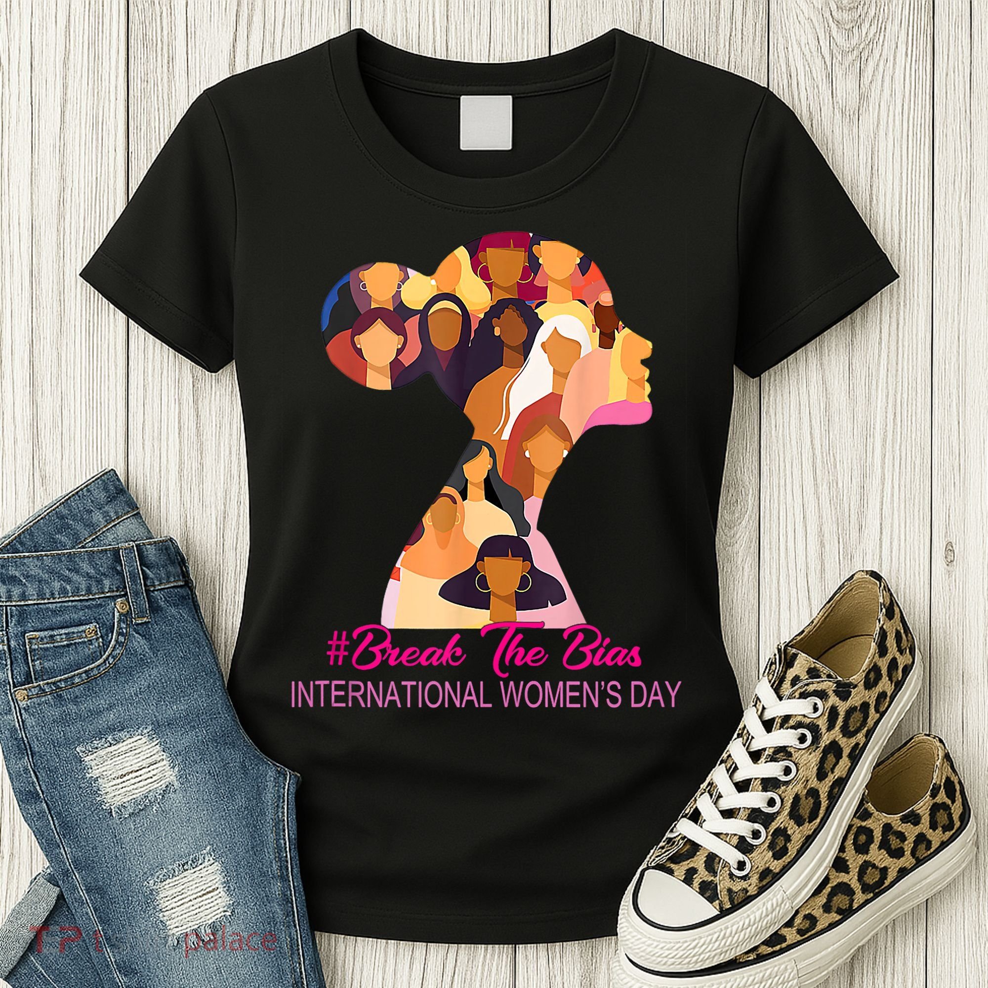 Break The Bias International Womens Day 8th March Womens Day Women's T-Shirt