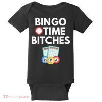 Bingo Time Bitches Funny Bingo Player Game Lover Humor Baby Bodysuit thumb 0