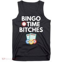Bingo Time Bitches Funny Bingo Player Game Lover Humor Tank Top thumb 0