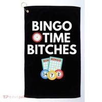 Bingo Time Bitches Funny Bingo Player Game Lover Humor Golf Towel thumb 0