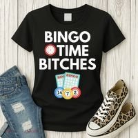 Bingo Time Bitches Funny Bingo Player Game Lover Humor Women's T-Shirt thumb 3