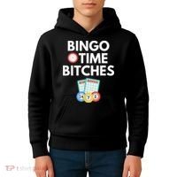 Bingo Time Bitches Funny Bingo Player Game Lover Humor Kids Hoodie thumb 4