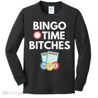 Bingo Time Bitches Funny Bingo Player Game Lover Humor Kids Long Sleeve Shirt thumb 0