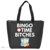 Bingo Time Bitches Funny Bingo Player Game Lover Humor Tote Bag thumb 0