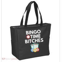 Bingo Time Bitches Funny Bingo Player Game Lover Humor Tote Bag thumb 2