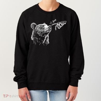 Boop The Bear Meme Black Grizzly Women's Sweatshirt