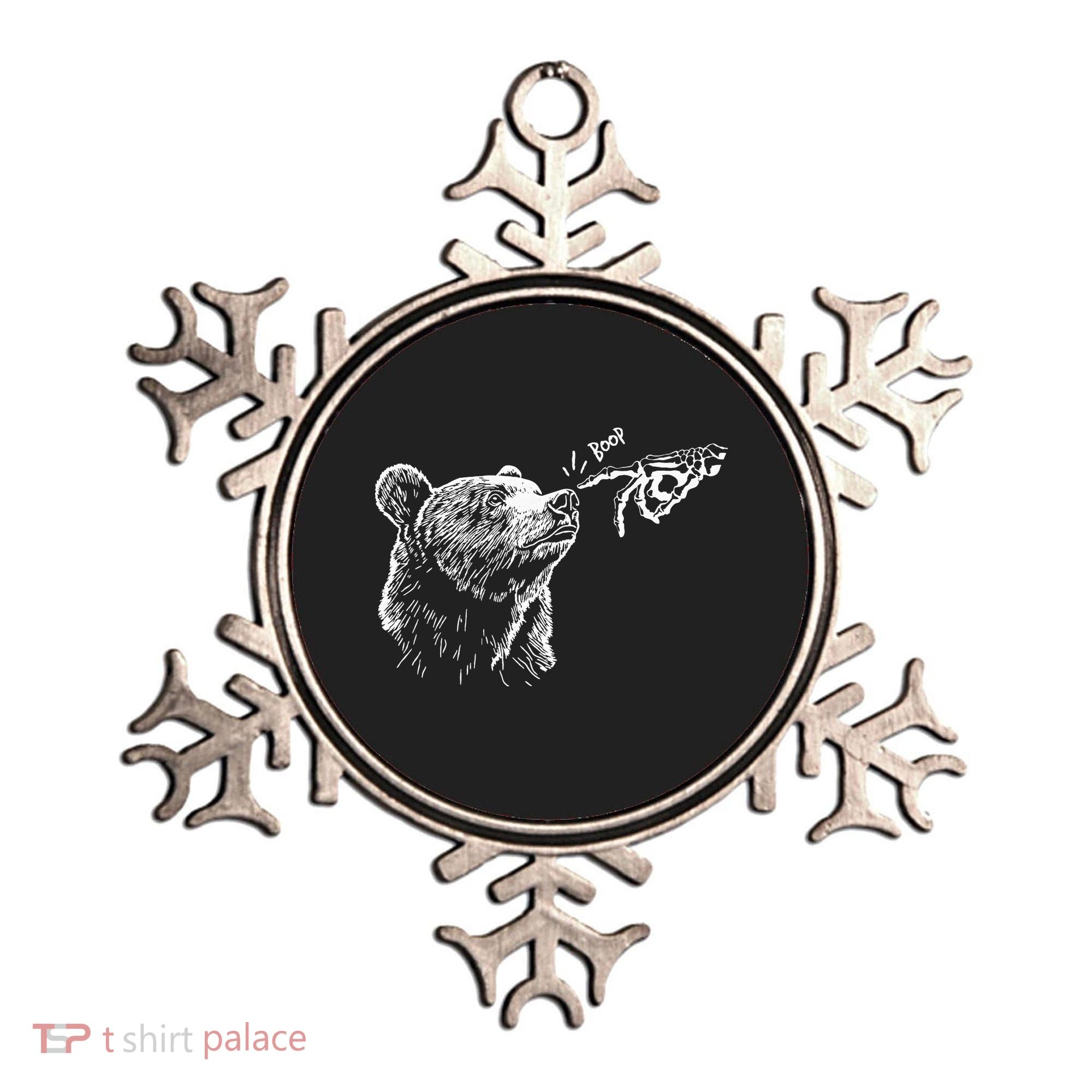 Boop The Bear Meme Black Grizzly Ornament