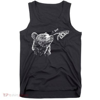 Boop The Bear Meme Black Grizzly Tank Top