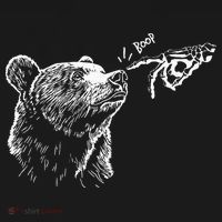 Boop The Bear Meme Black Grizzly Toddler T-Shirt thumb 4
