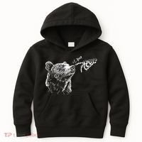 Boop The Bear Meme Black Grizzly Kids Hoodie thumb 0