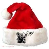 Boop The Bear Meme Black Grizzly Santa Hat thumb 0