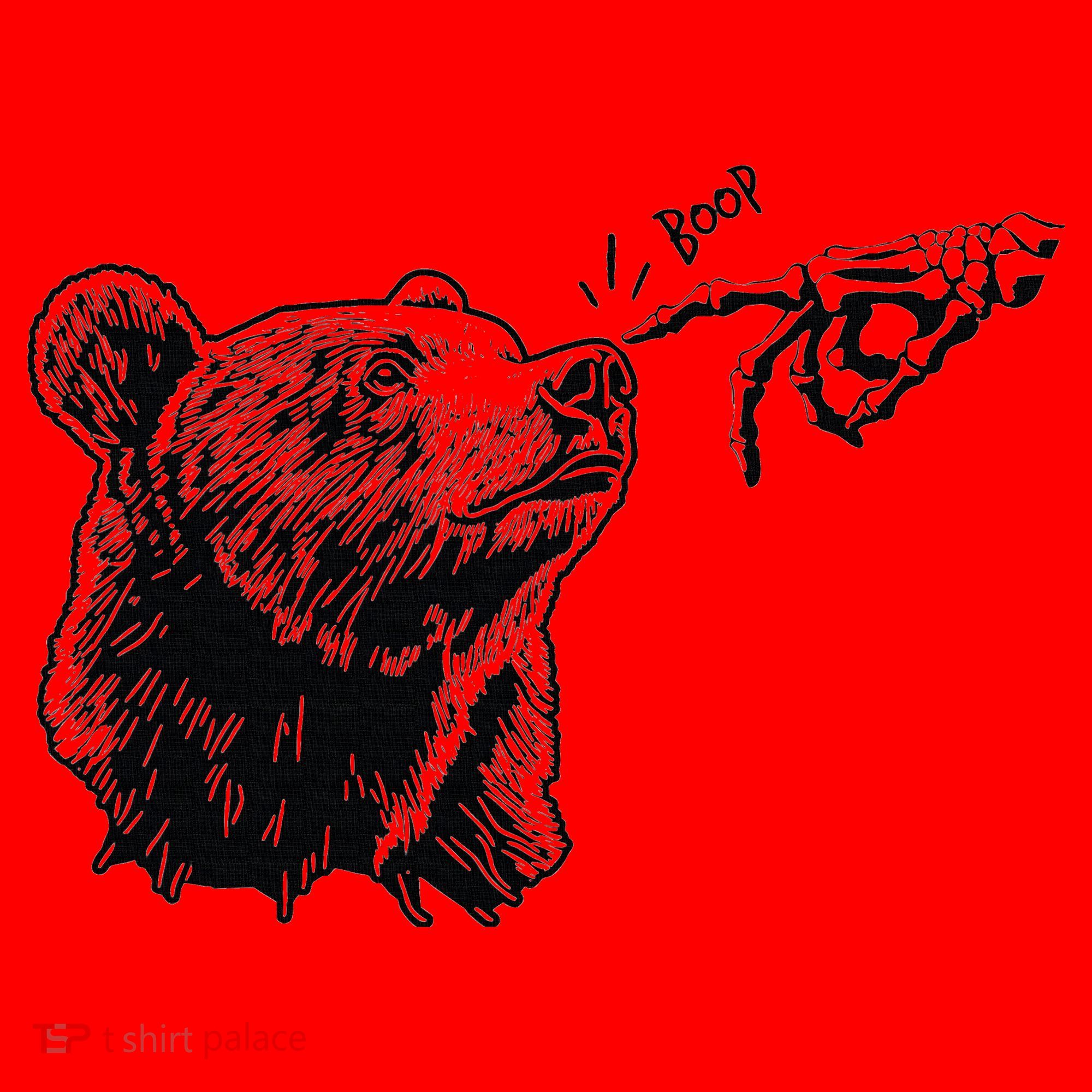 Boop The Bear Meme Black Grizzly Santa Hat