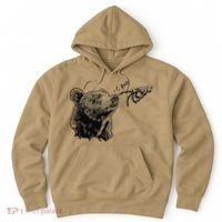Boop The Bear Meme Black Grizzly Hoodie thumb 0