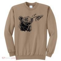 Boop The Bear Meme Black Grizzly Sweatshirt thumb 0