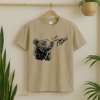 Boop The Bear Meme Black Grizzly T-Shirt thumb 2