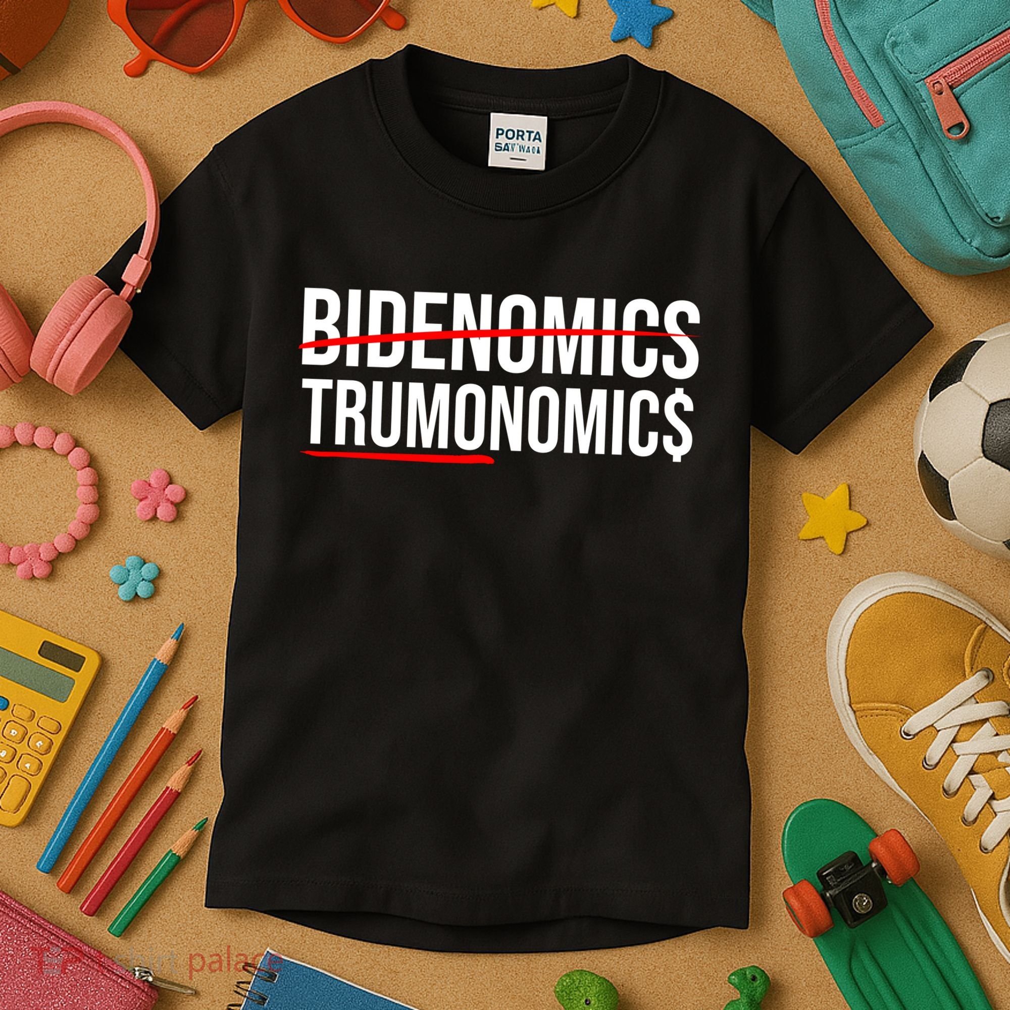 Bidenomics Trumonomics Kids T-Shirt