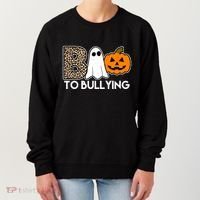 Boo To Bullying Awareness Halloween Women's Sweatshirt thumb 0