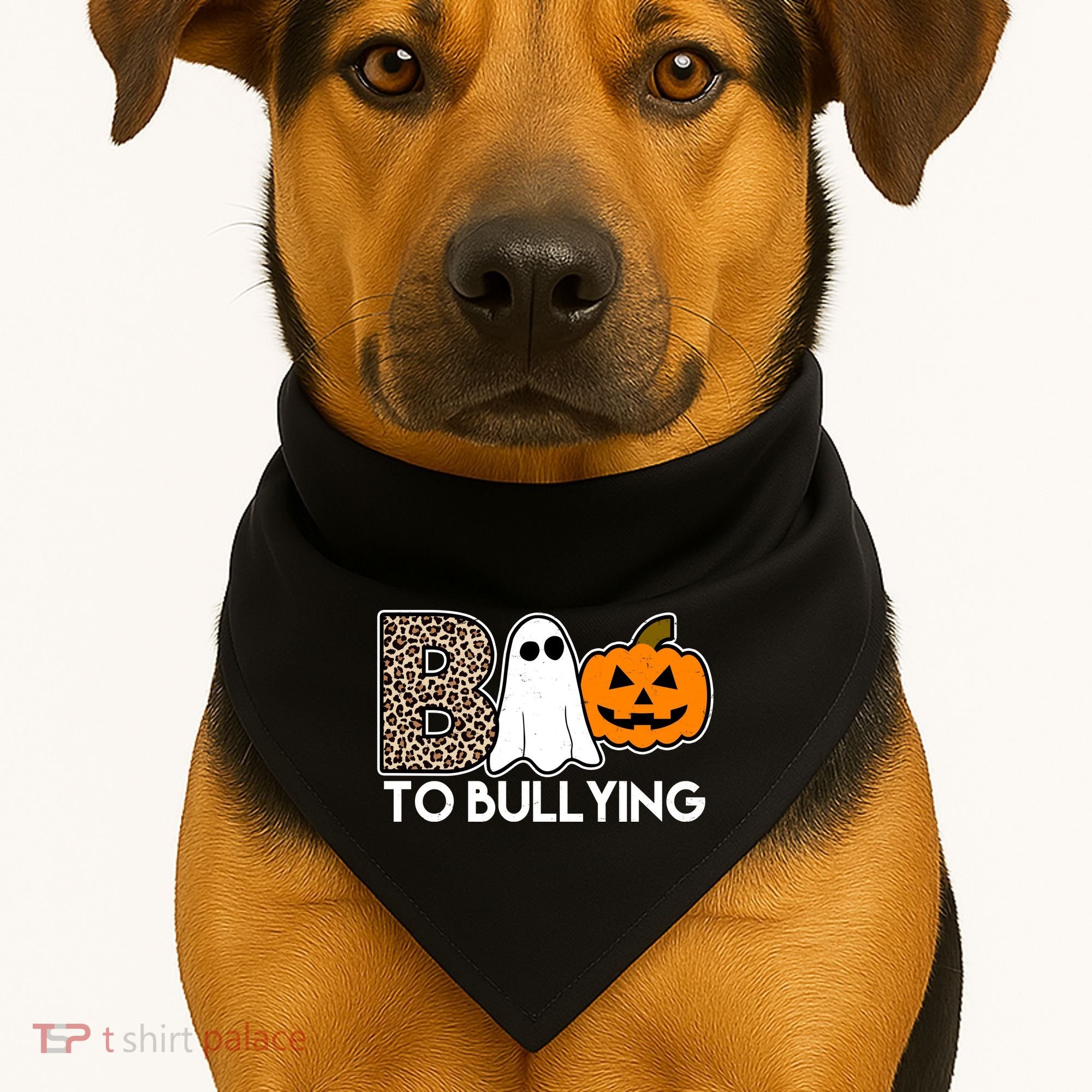 Boo To Bullying Awareness Halloween USA-Made Doggie Bandana