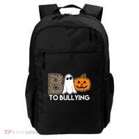 Boo To Bullying Awareness Halloween Backpack thumb 0