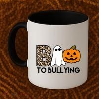 Boo To Bullying Awareness Halloween Coffee Mug thumb 2