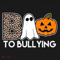 Boo To Bullying Awareness Halloween Women's Hoodie thumb 2